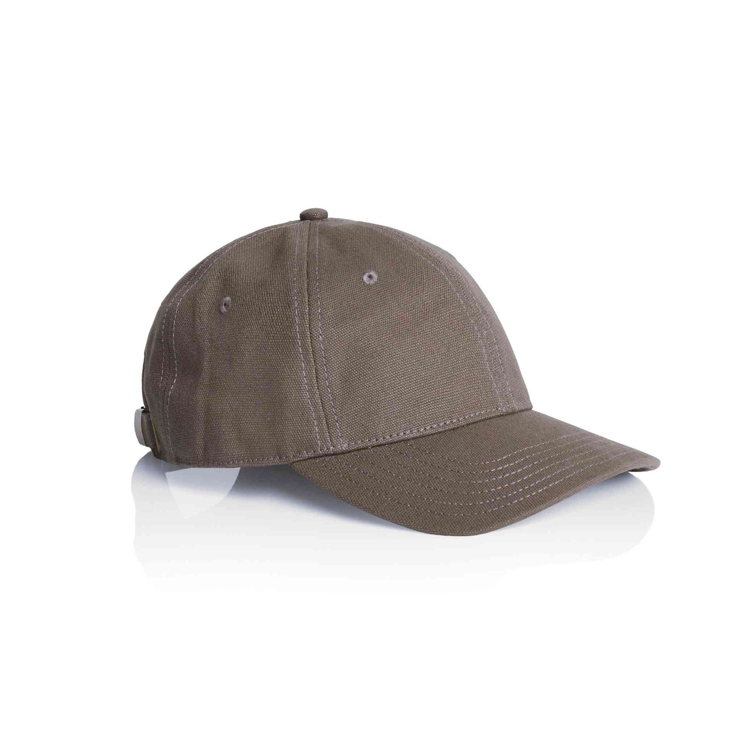 AS Colour Access 1131 canvas 6 panel cap in walnut colour, side view