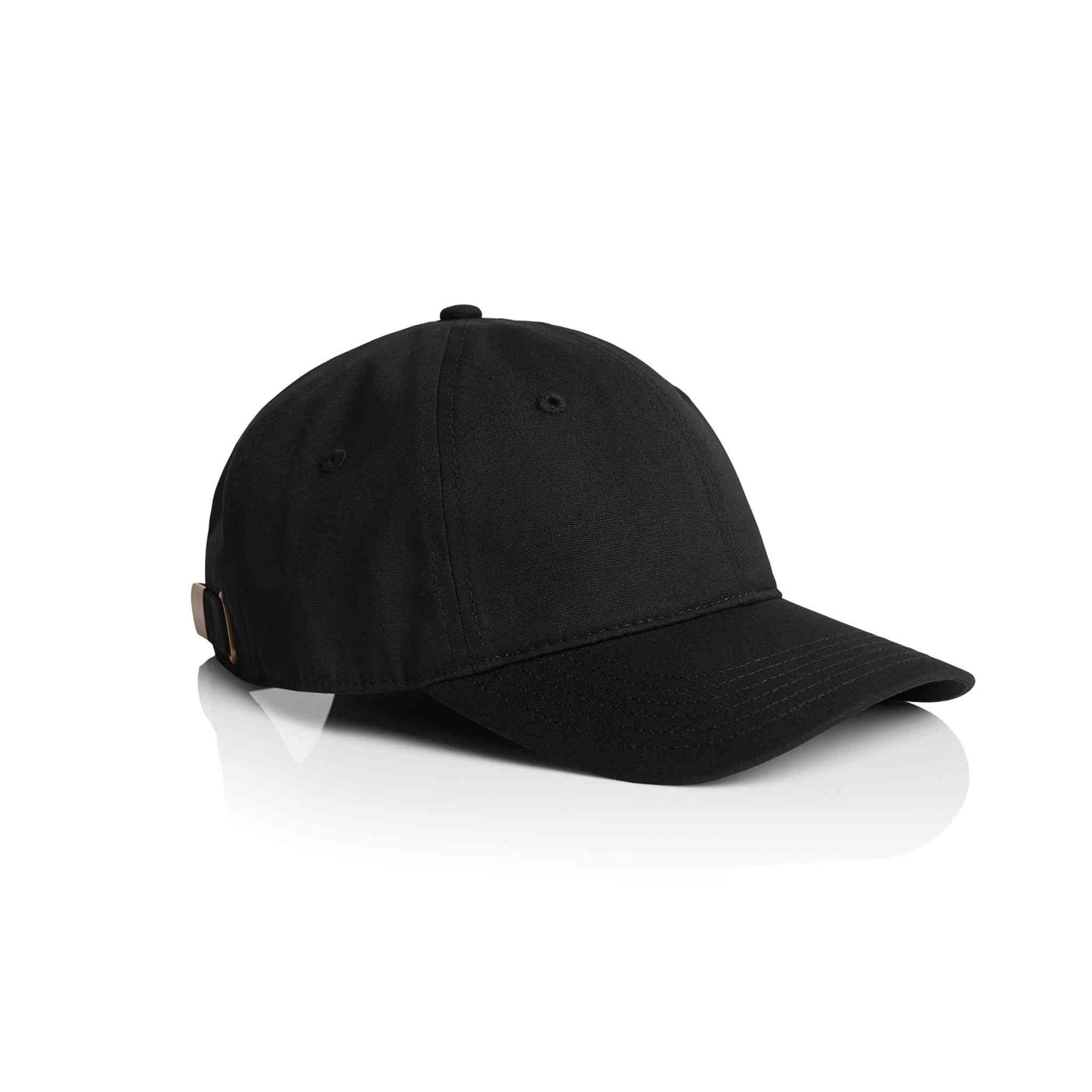 AS Colour 1130 Access 6 panel cap in black colour, side view