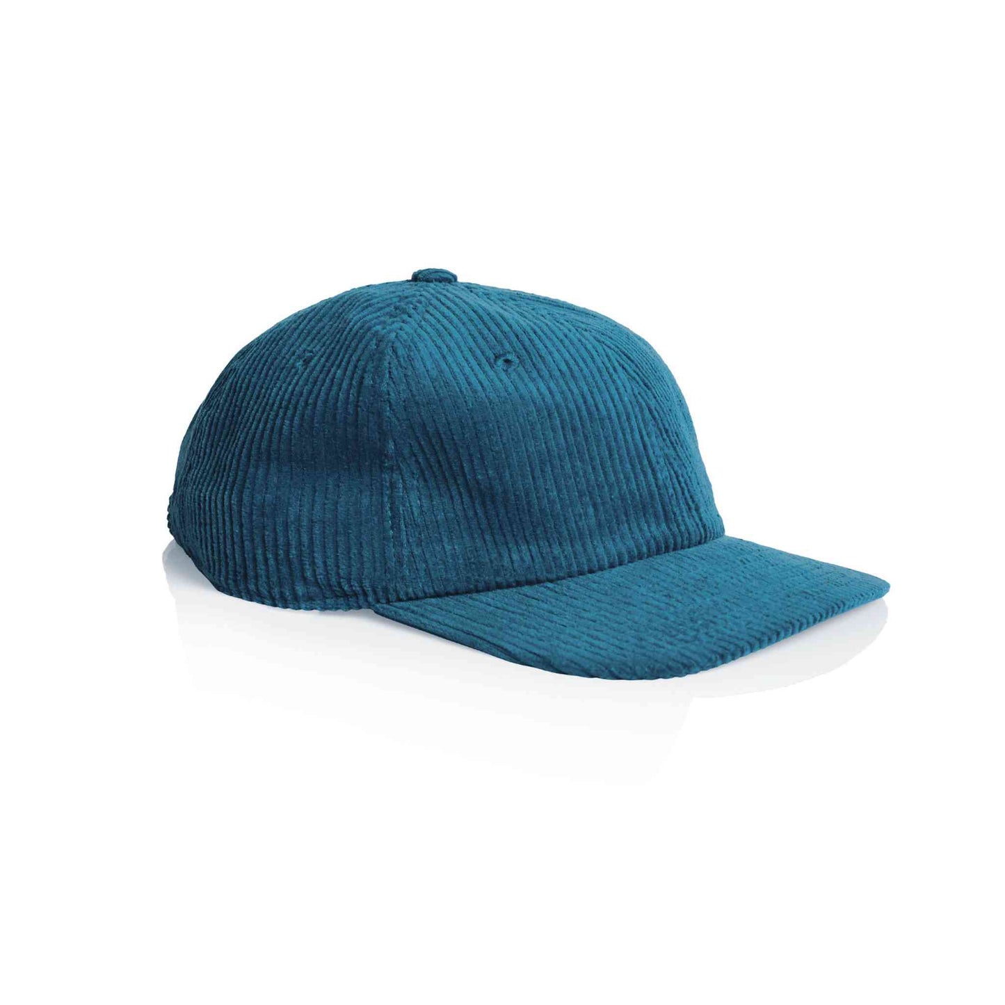 AS Colour 1152 Class 6 panel cord cap in atlantic blue colour, side view