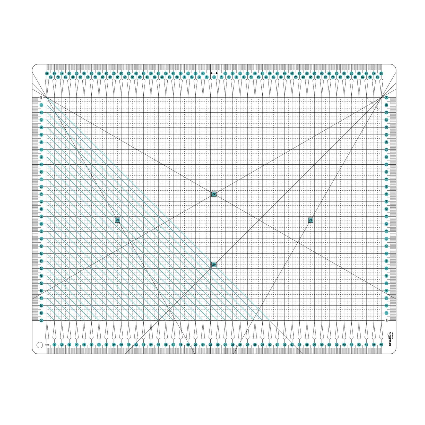 Slotted Cutting Ruler on white background