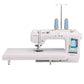brother bq3100 sewing machine quilt club front view with sewing extension table and king spool holders