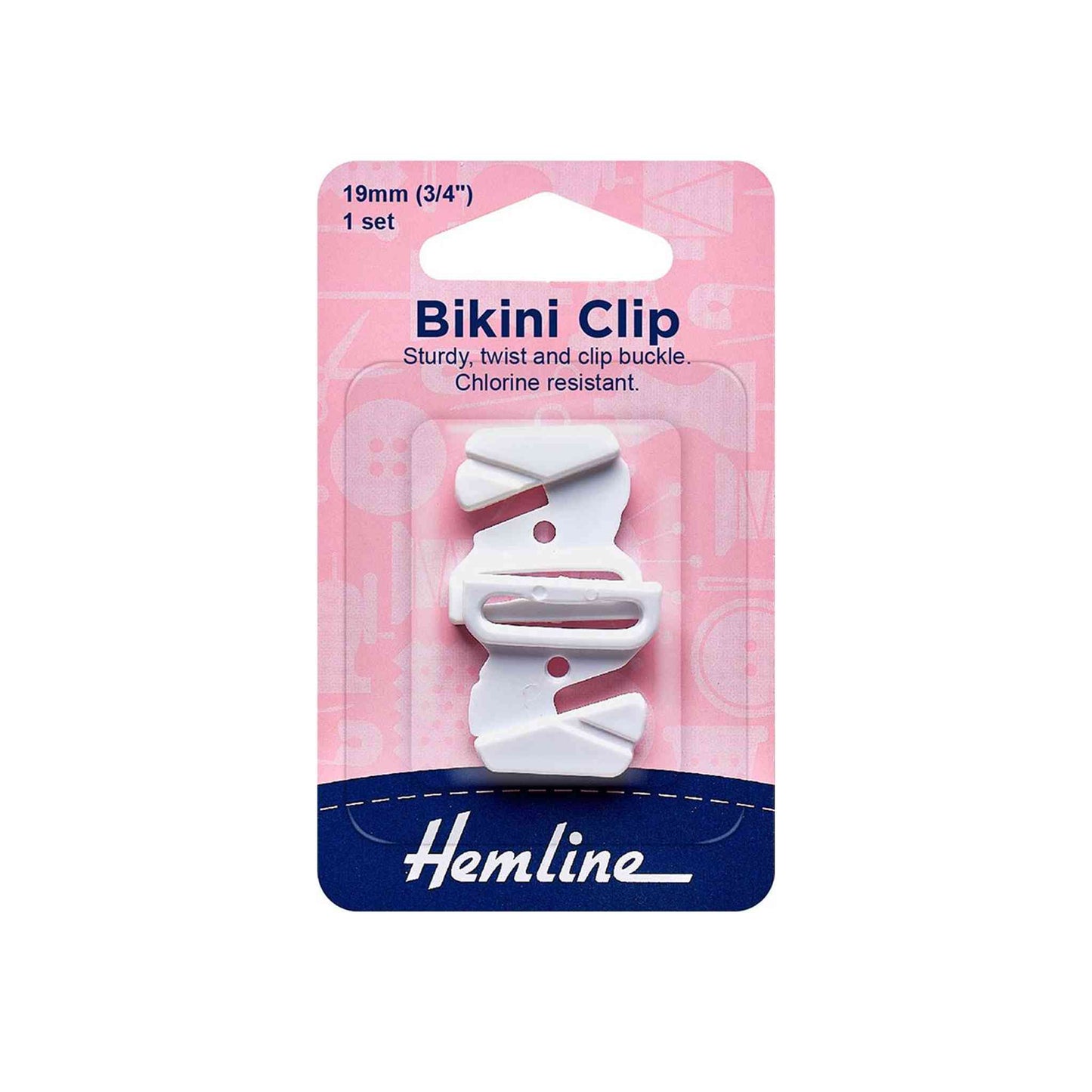 Hemline Bikini Buckle / Clip (Various Sizes and Colours)