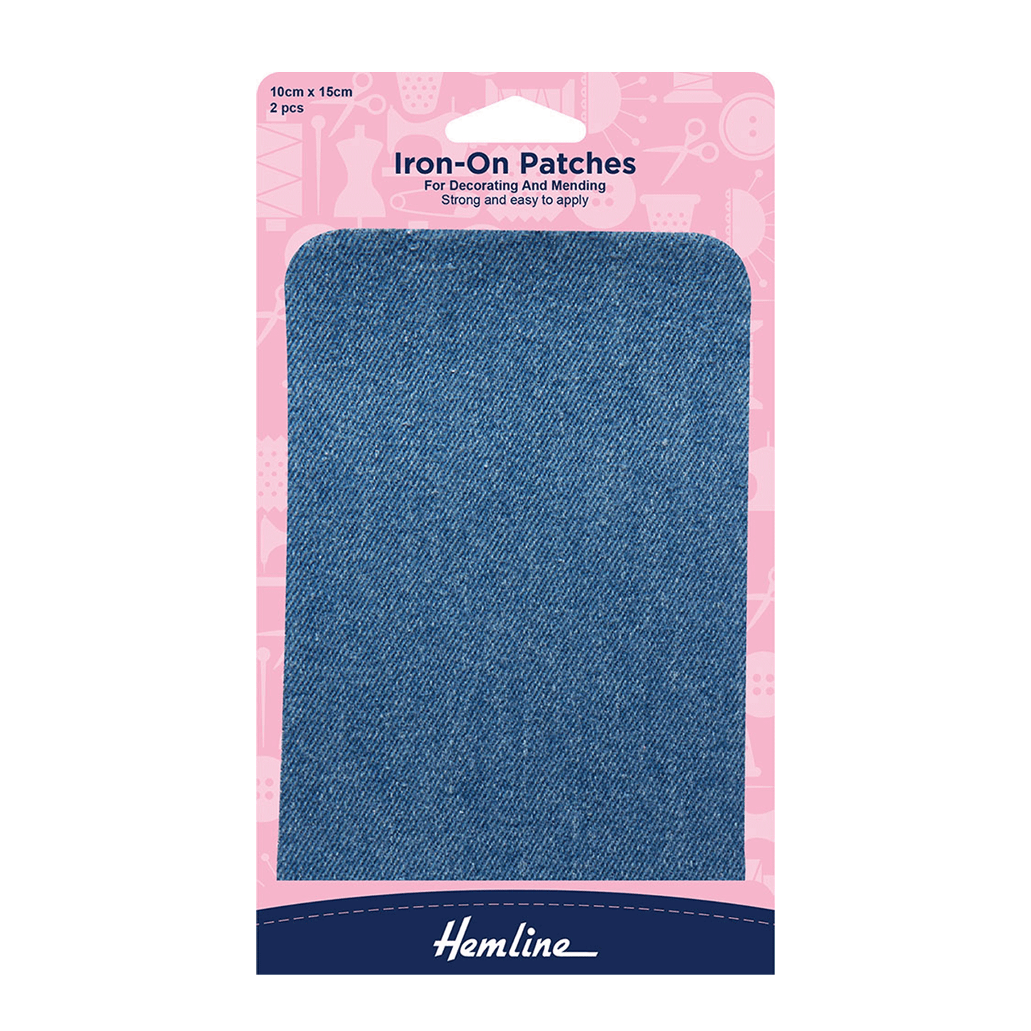 Hemline Iron-On Patches for Mending