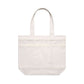 Cream tote on white background