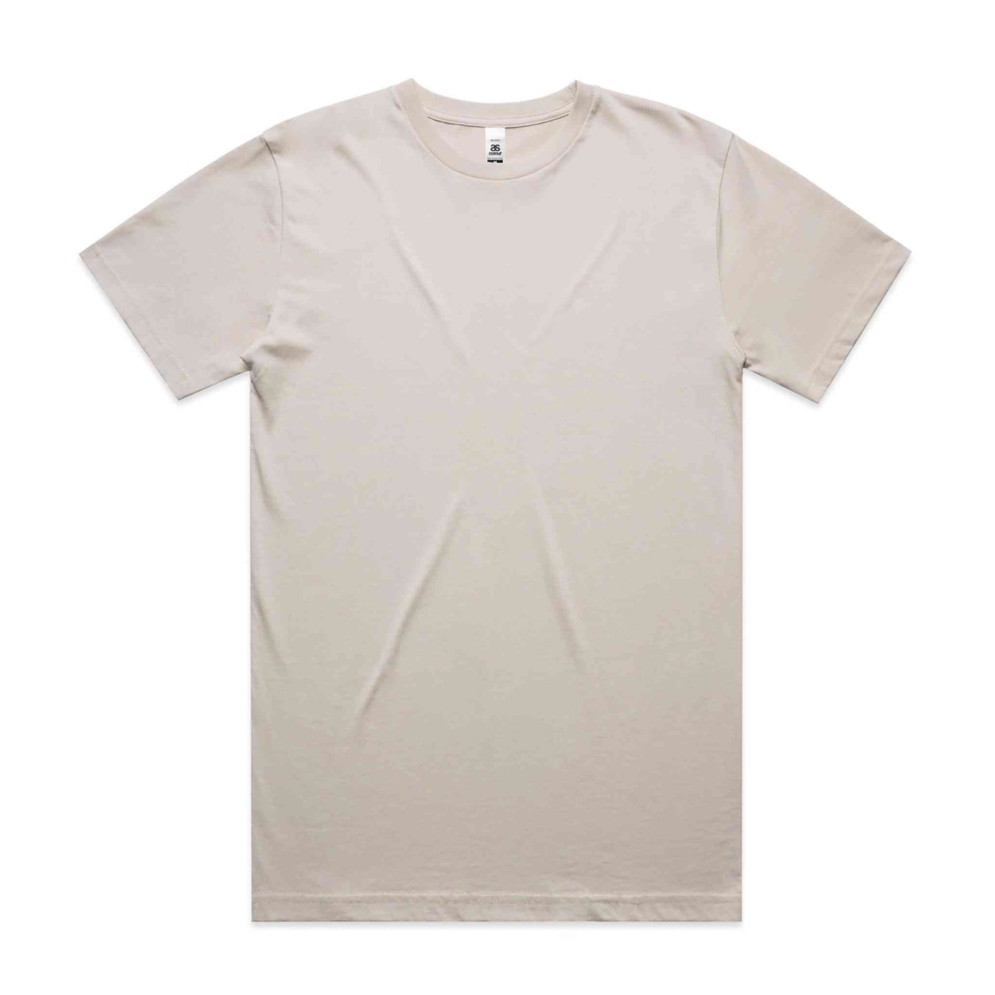 Plain bone t-shirt on white background