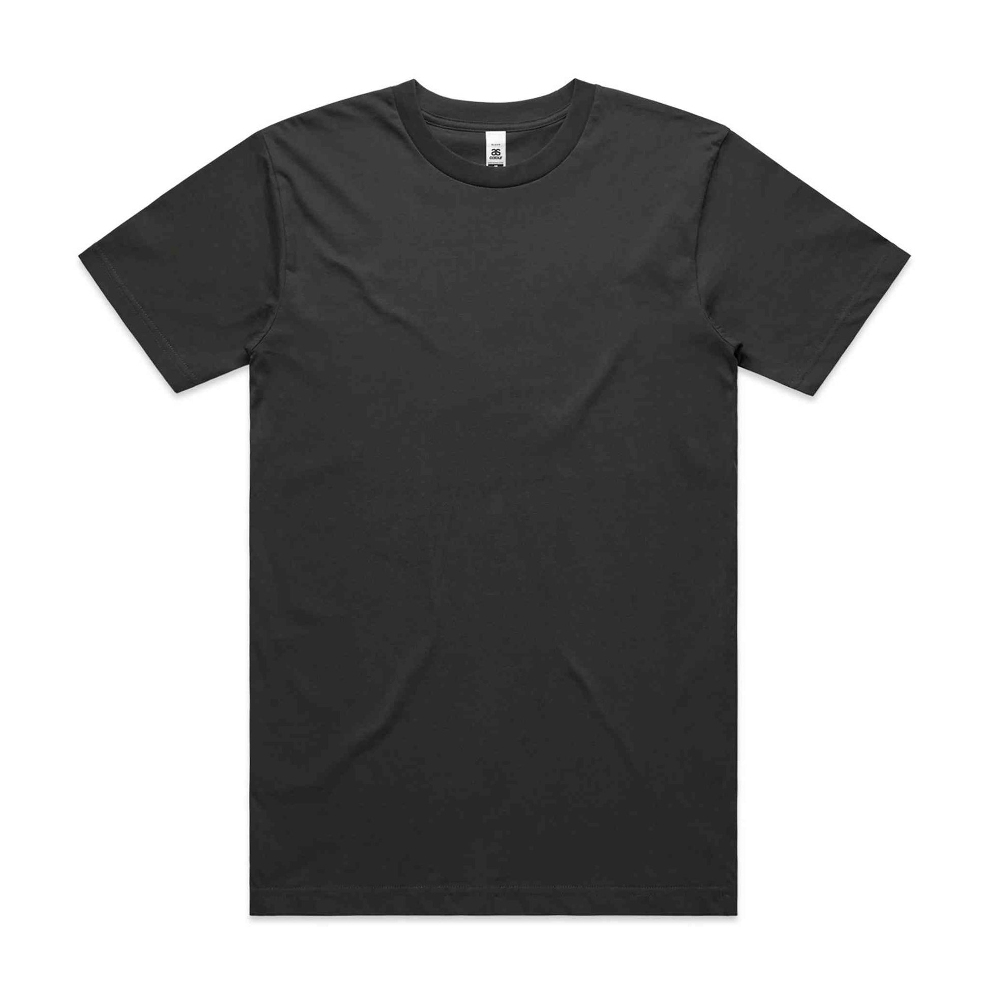Plain coal t-shirt on white background