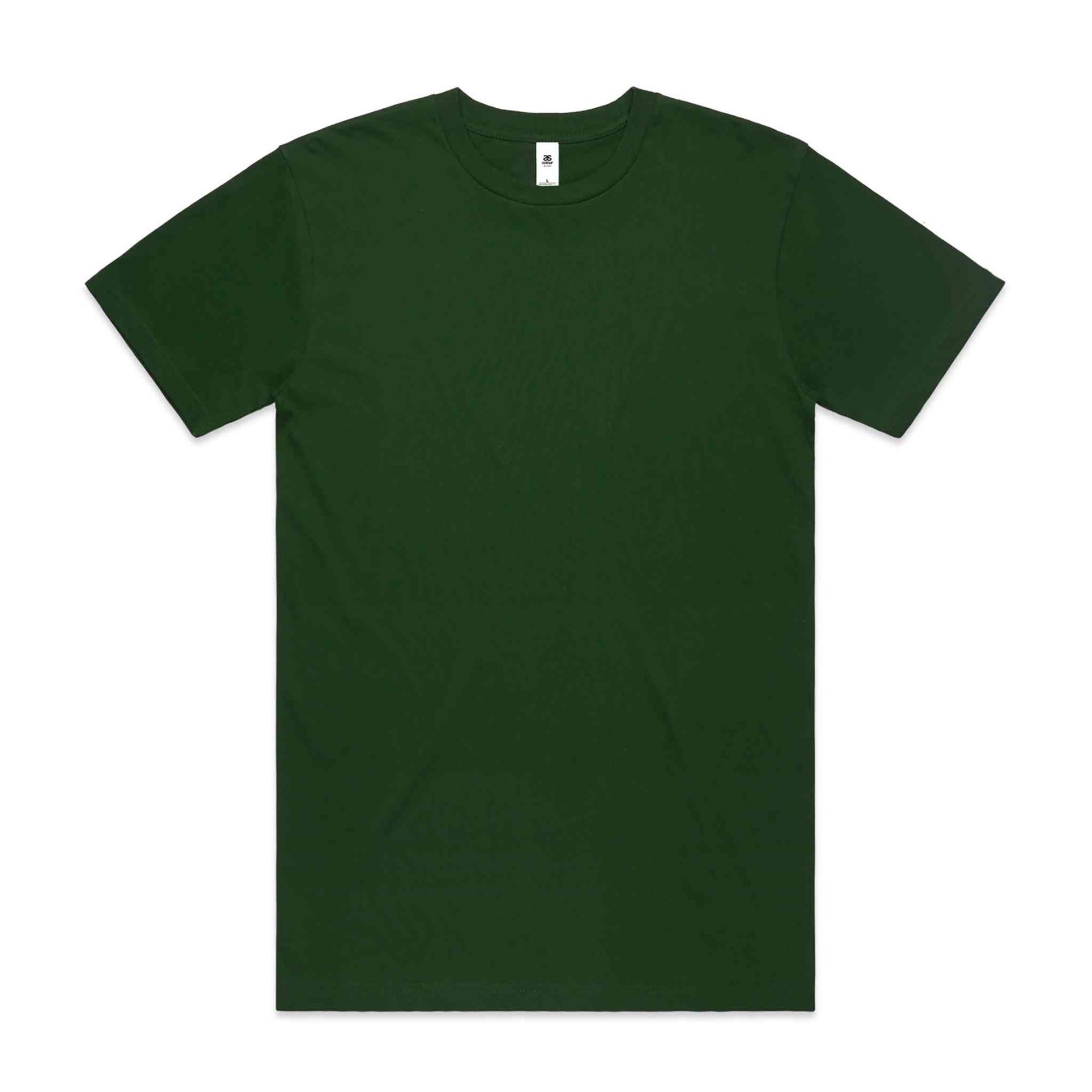 Plain green t-shirt on white background