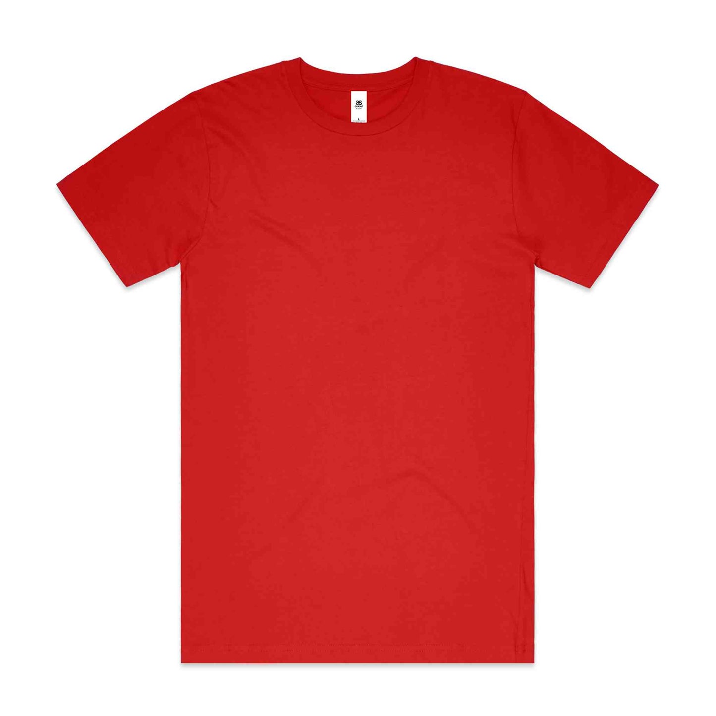 Plain red t-shirt on white background