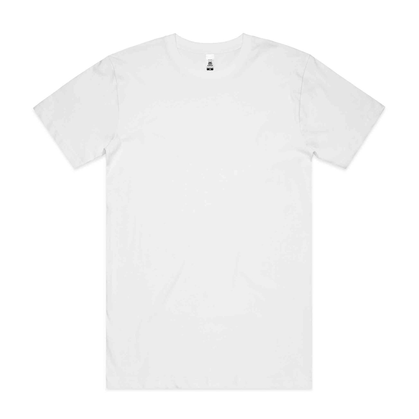 Plain white t-shirt on white background