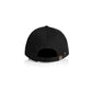 AS Colour Access 1131 canvas 6 panel cap in black colour, back view