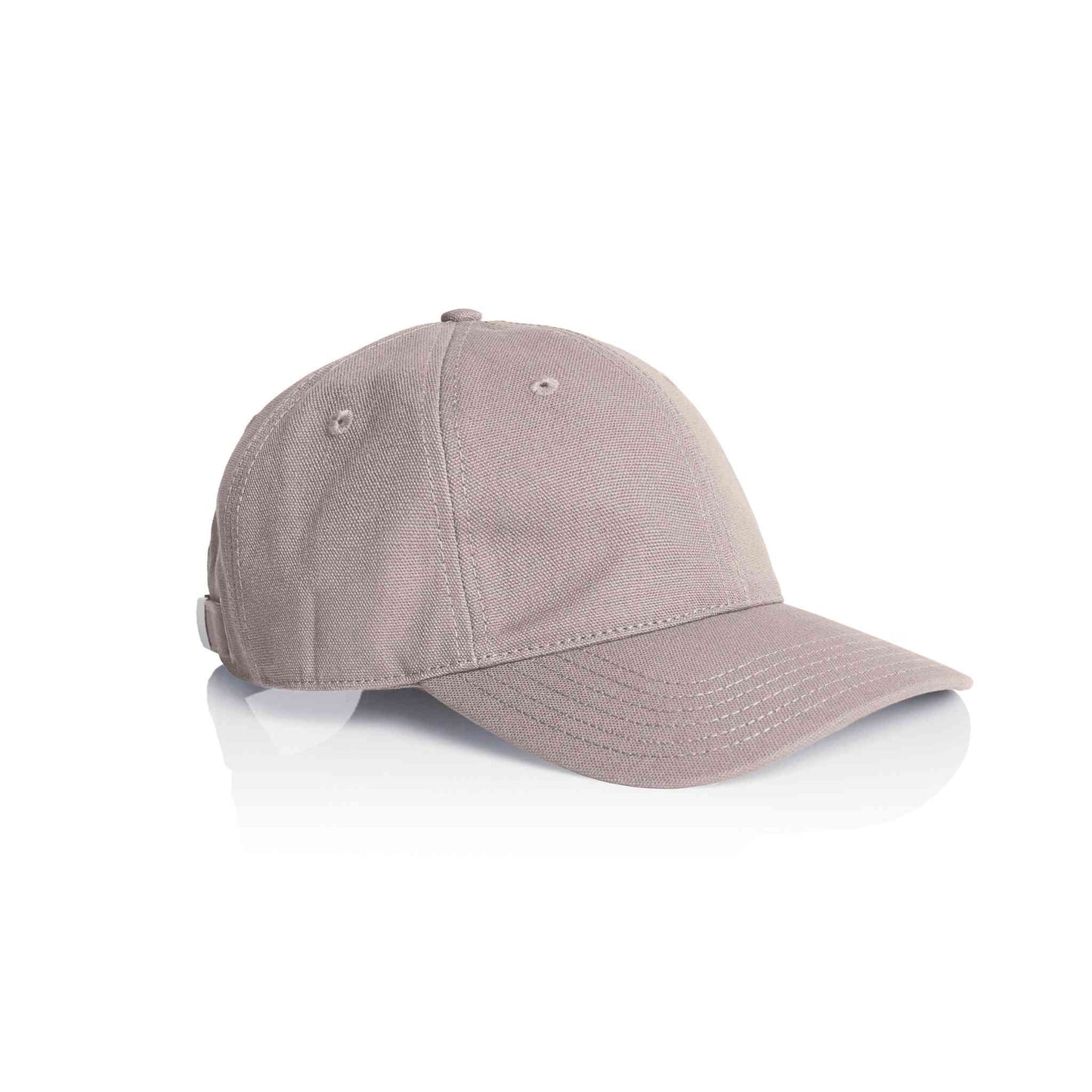 AS Colour Access 1131 canvas 6 panel cap in mushroom colour, side view