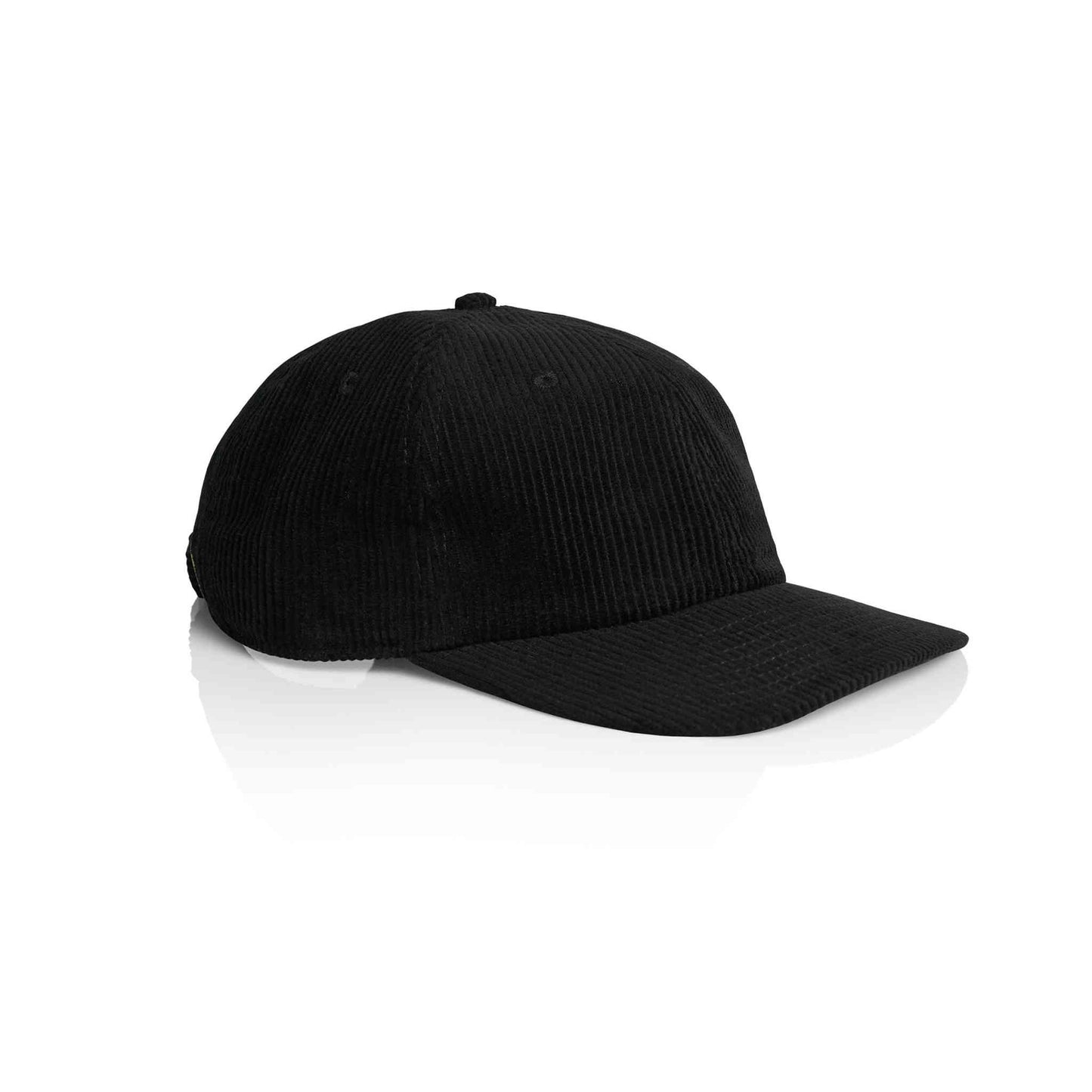 AS Colour 1152 Class 6 panel cord cap in black colour, side view