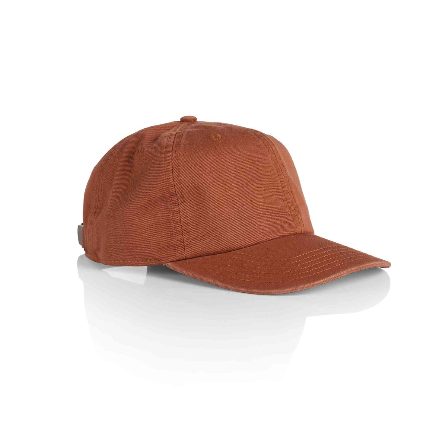 AS Colour 1116 James 6 panel cap in copper colour, side view