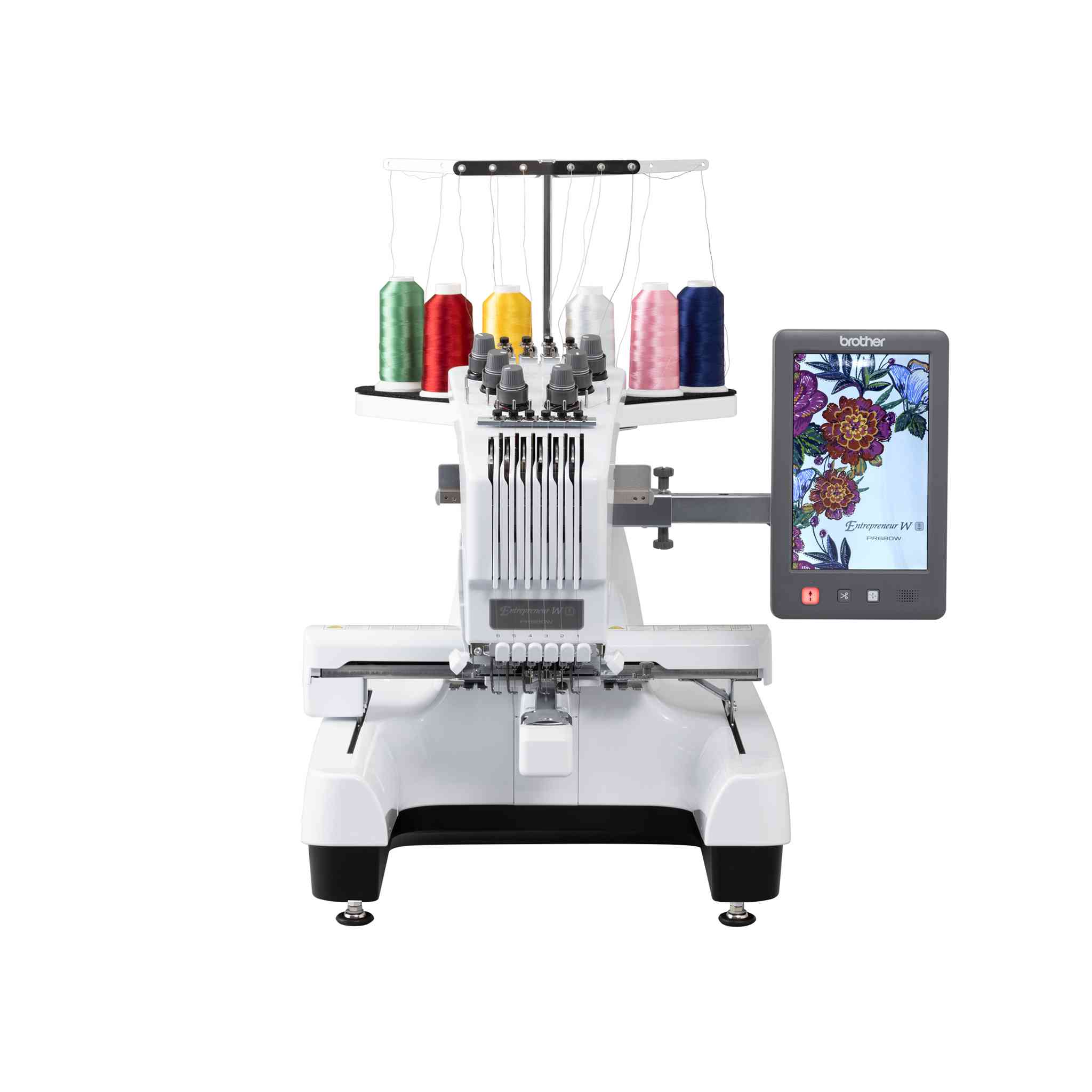 Brother PR680W Embroidery 6 Needle Machine Bobbin and Ink