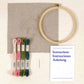 DMC Indigo Embroidery Kit Inclusions on white background