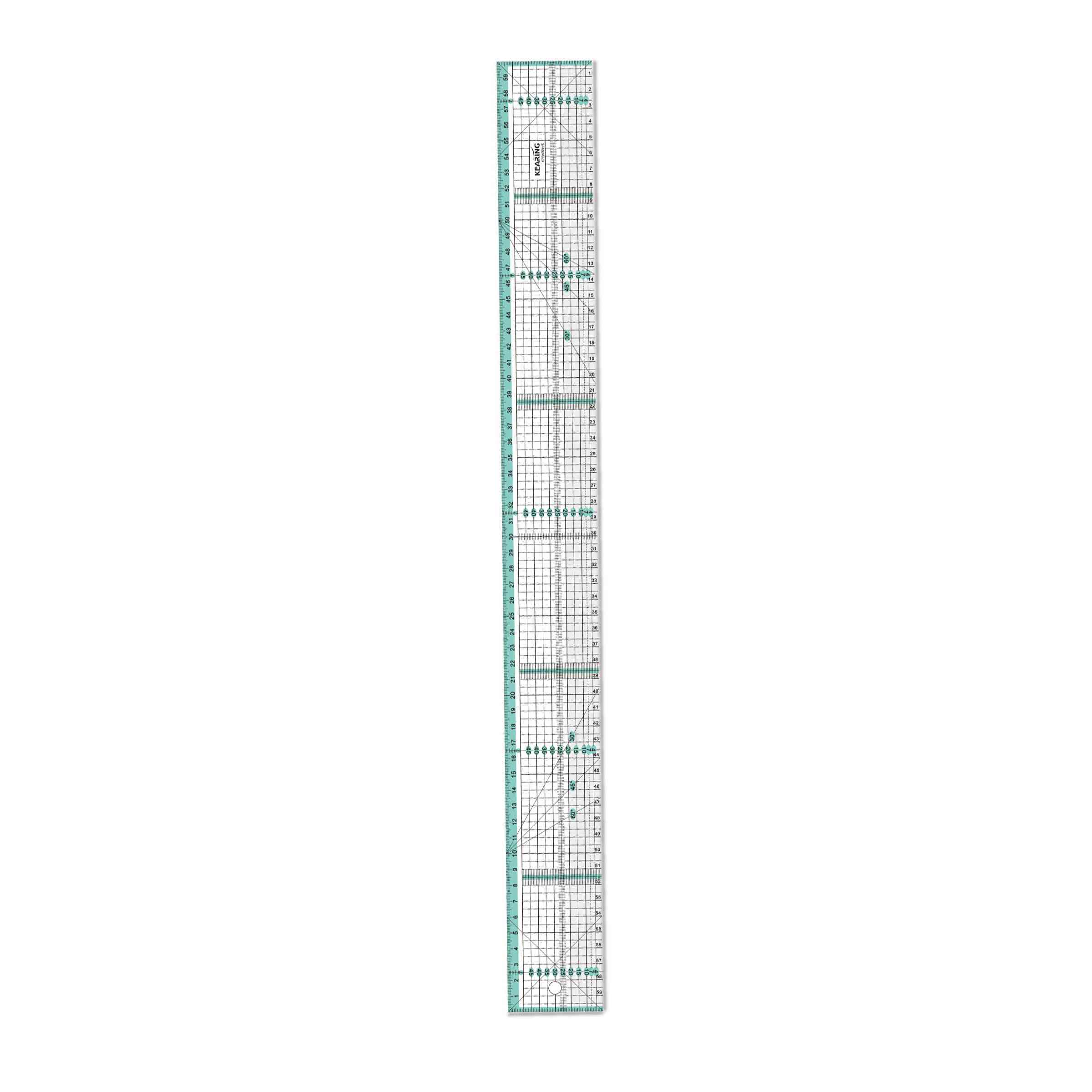 Patchwork Quilting Ruler with Metal Edge 60cm – Bobbin and Ink