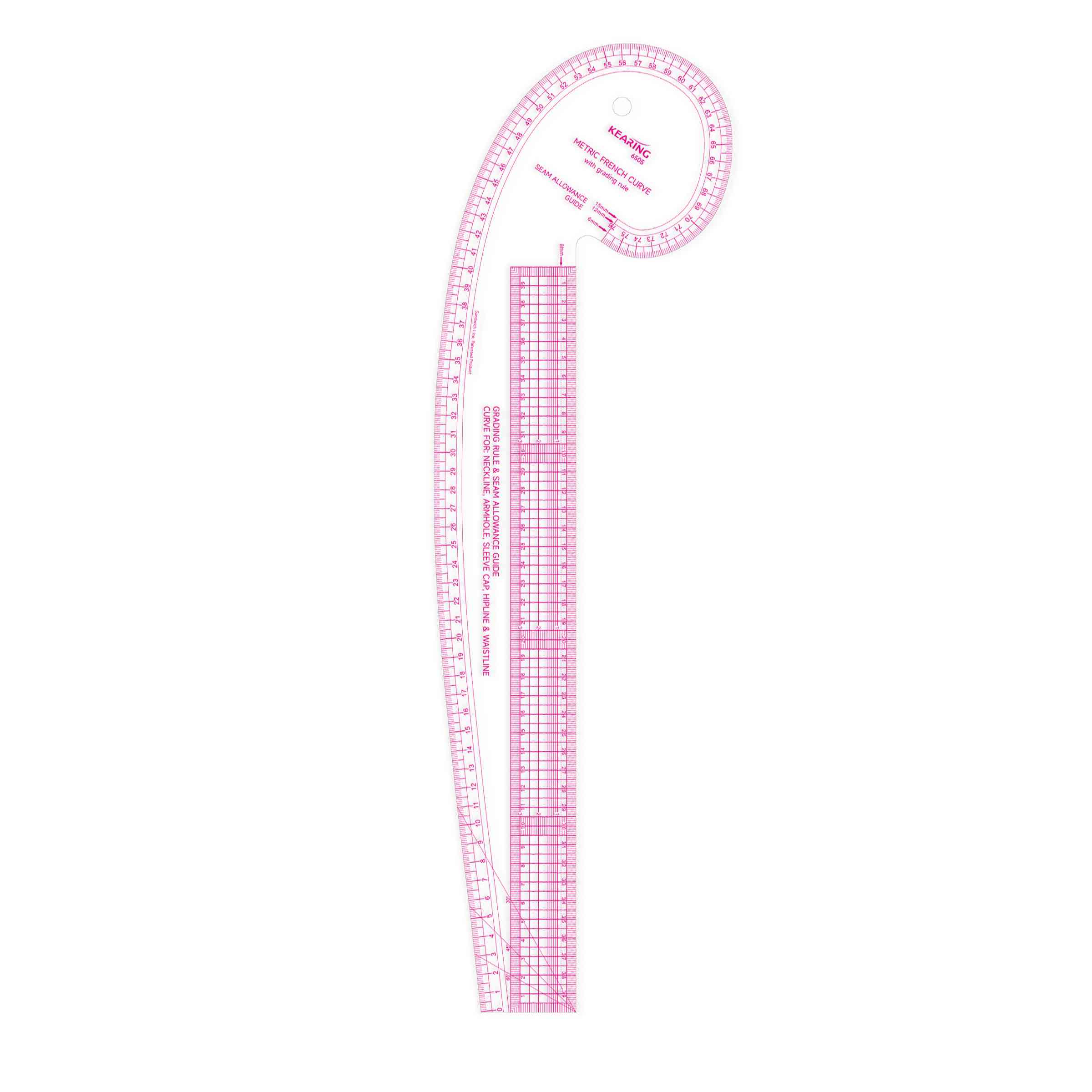 Kearing French Curve Ruler - Metric – Bobbin and Ink