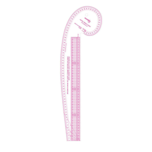 Kearing Metric French Curve Ruler on white background.