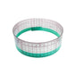 Kearing plastic pattern grading ruler 50cm on white background bent to show flexibilty
