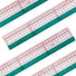 Image of four Kearing plastic pattern grading ruler 50cm on white background