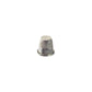 Metal alloy cap sewing thimble on white background