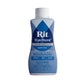 Sapphire blue coloured Rit DyeMore synthetic fibre dye bottle on a white background.