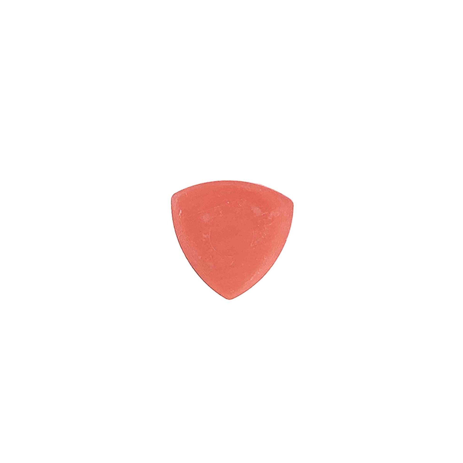 Red chalk on white background