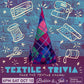 Textile Trivia promotion image showing a fabric crown and details for a 6pm Saturday October 10 event at Bobbin and Ink for Sydney Craft Week.