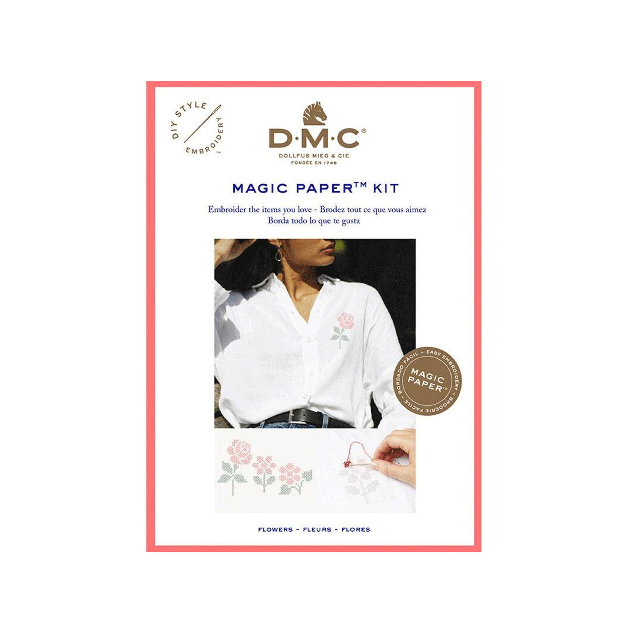 DMC Magic Paper™ Embroidery Kit – Bobbin and Ink