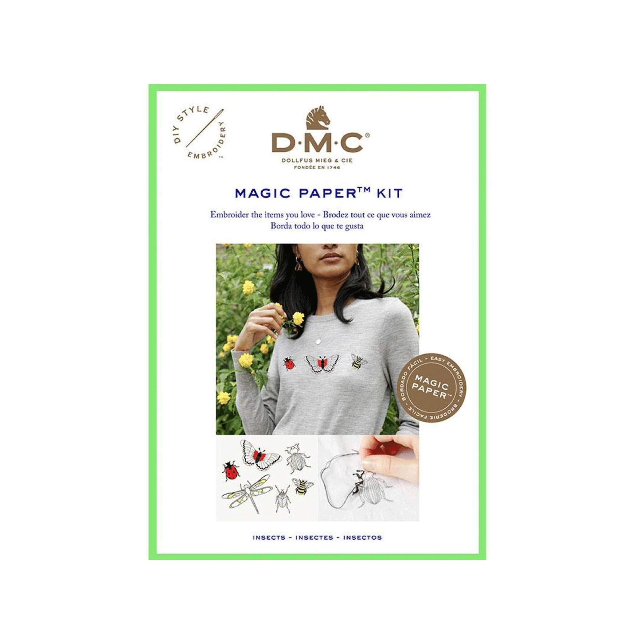 DMC Magic Paper™ Embroidery Kit – Bobbin and Ink