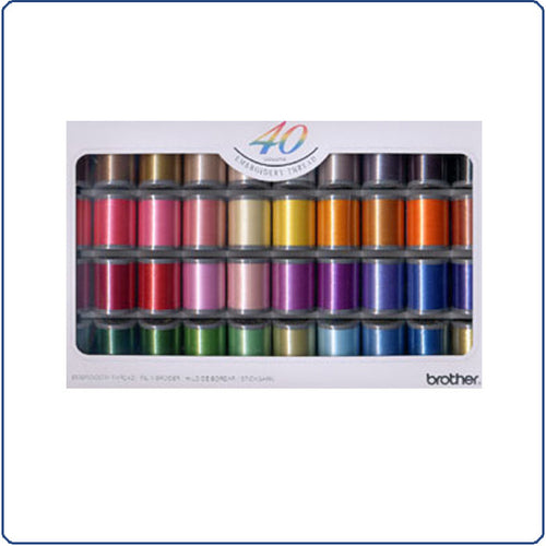 Brother Embroidery 40 Thread Packs