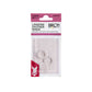 A pack of Birch branded lingerie fastener rings. 4 pack, plastic rings.