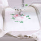 brother nv880e sewing and embroidery machine with large 6 x 10 inch hoop and a floral embroidery design stitch out