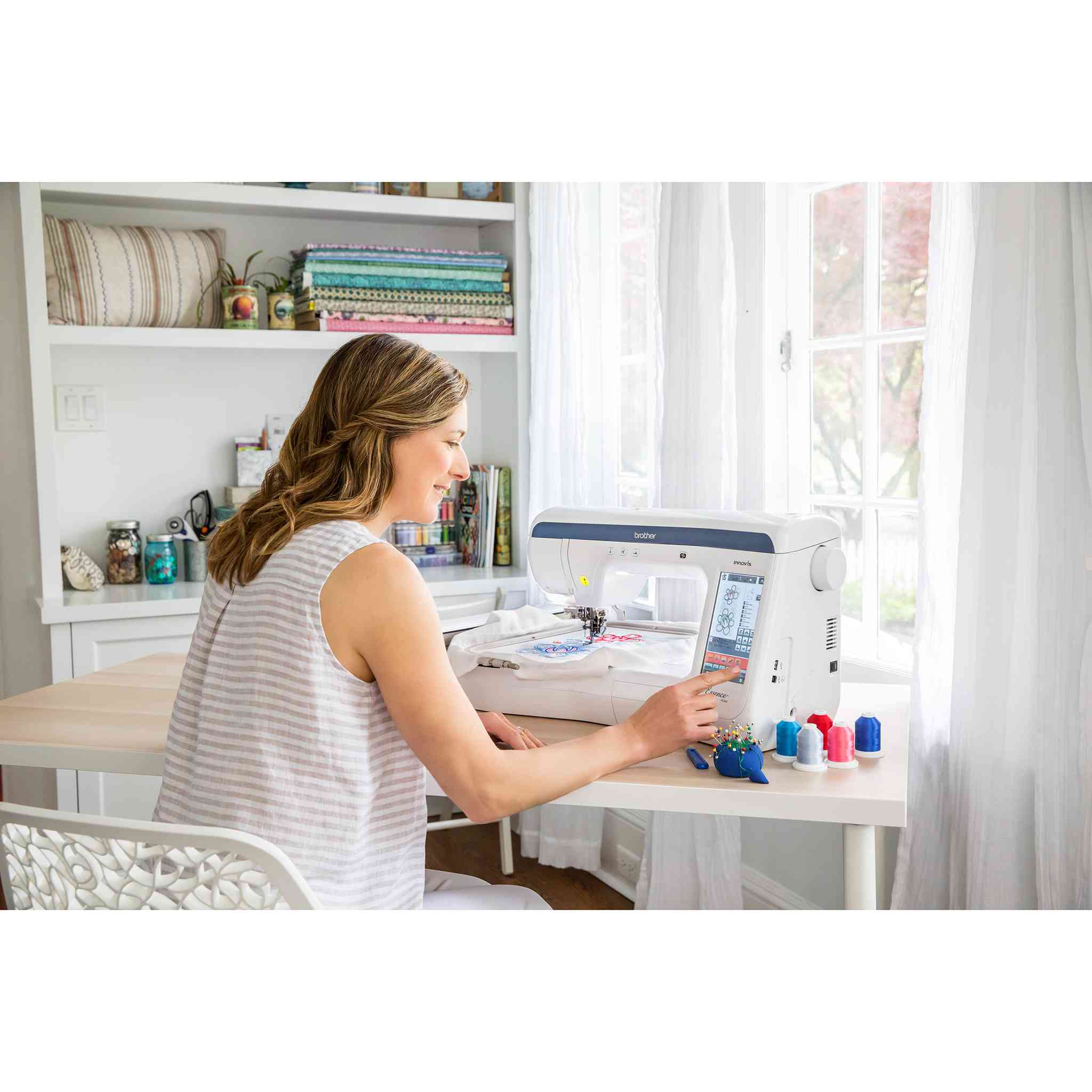 Brother VE2300 Essence Embroidery Machine Bobbin and Ink