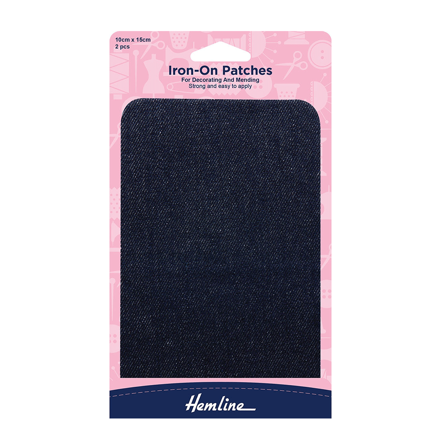 Hemline Iron-On Patches for Mending