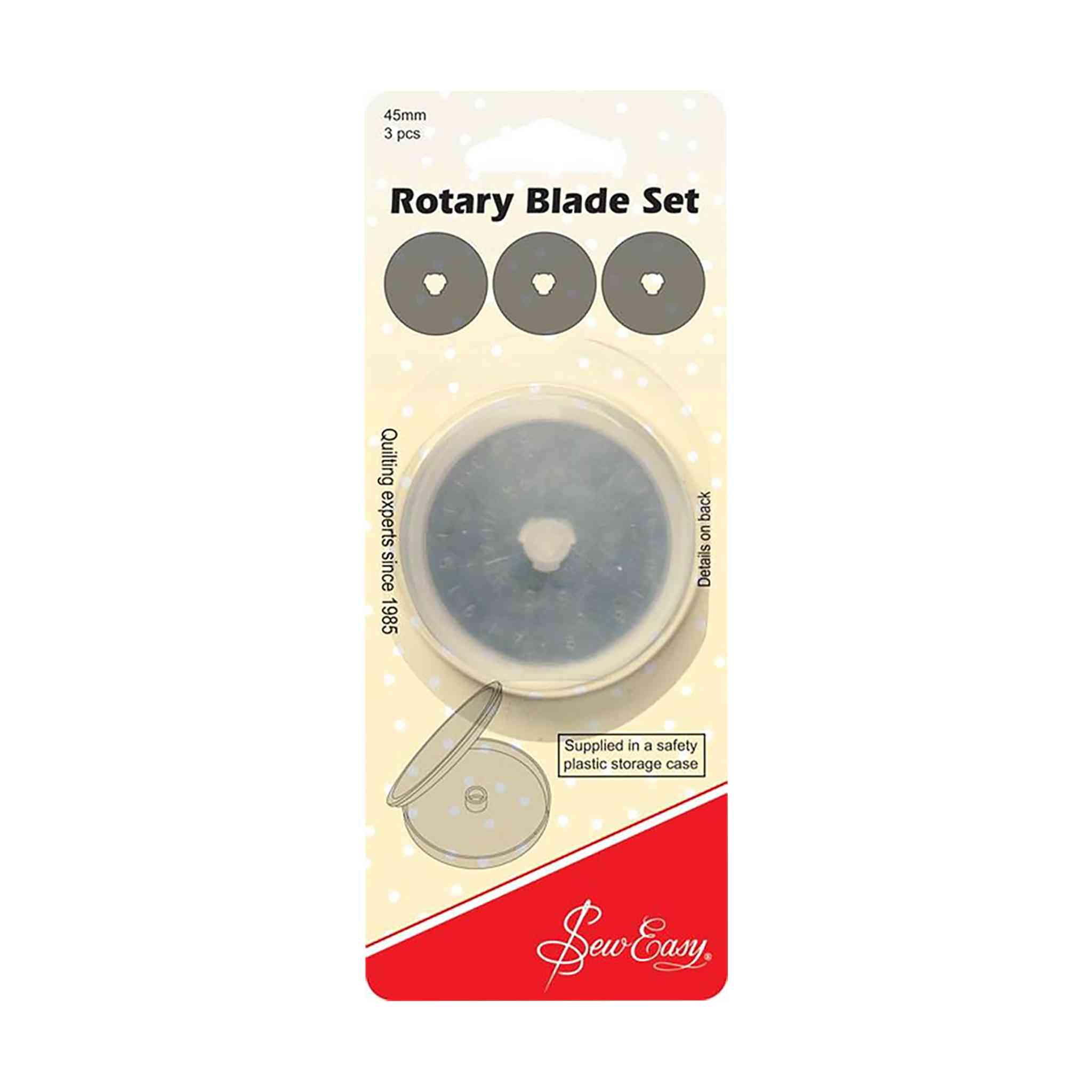 Sew Easy Rotary Cutter Replacement Blades (45mm Diametre, Various Type