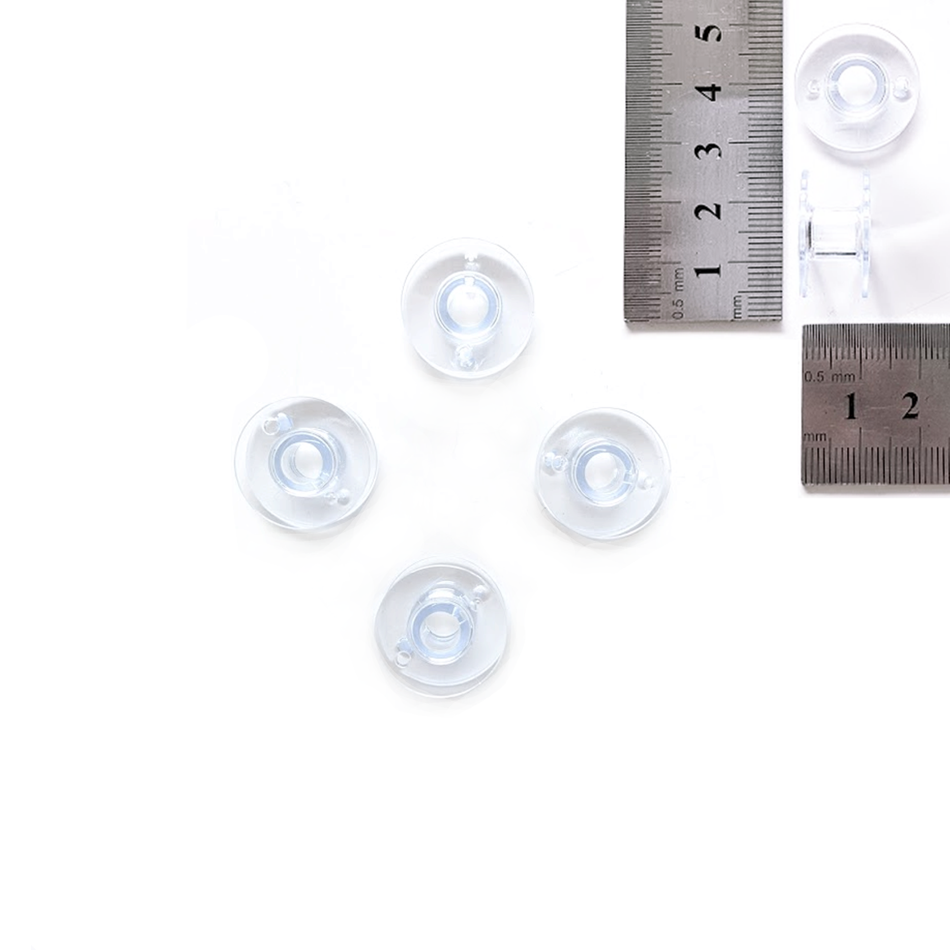 Singer Transparent Plastic Class 15 Bobbins 3/Pk