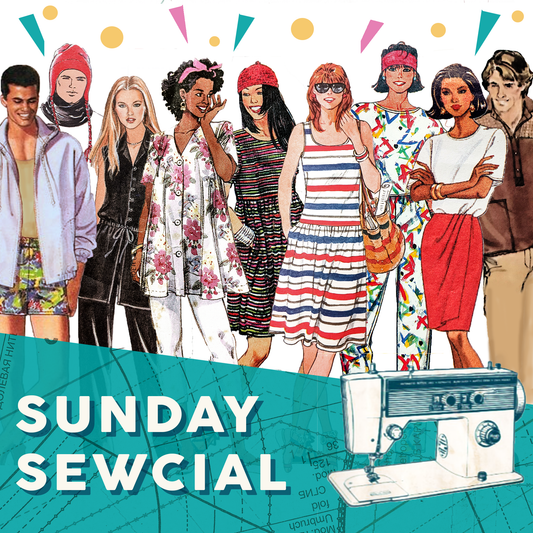 SUNDAY SEWCIAL: Drop-In Monthly Sewing Meet, 12pm to 4pm